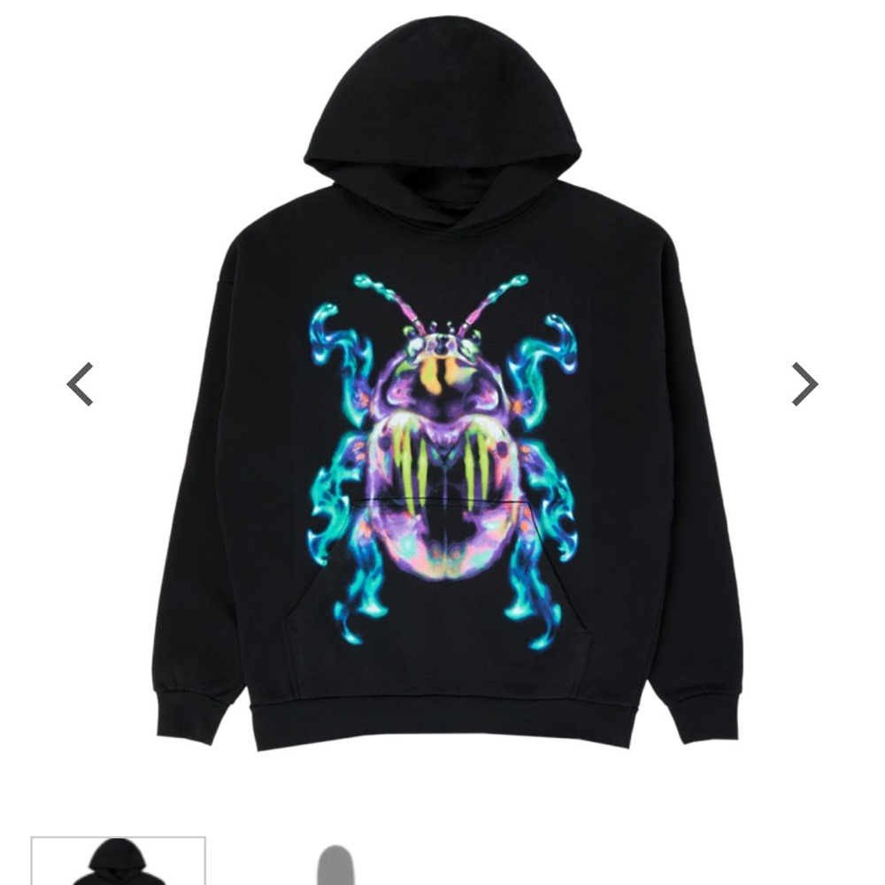 Black Graphic Hoodie